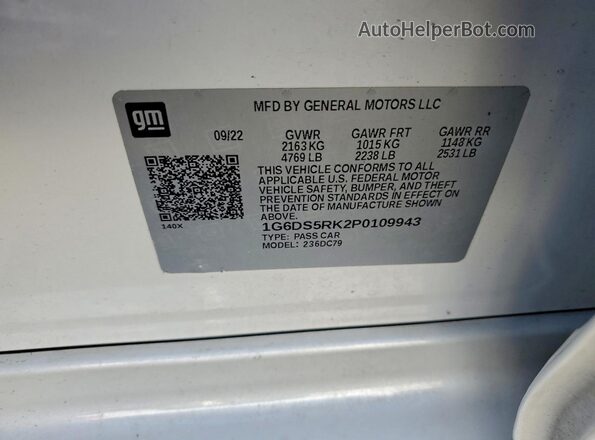 1G6DS5RK2P0109943 2023 CADILLAC CT5 White Вид підкапотного простору