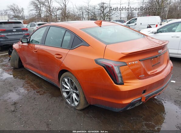 1G6DV5RW4P0153758 2023 CADILLAC CT5 Orange Trasero izquierdo