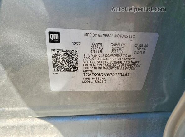 1G6DX5RK6P0123443 2023 CADILLAC CT5 Gray Շարժիչի բաժամունքի տեսք