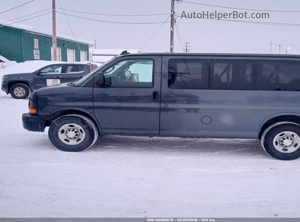 1GAWGEFF8G1314264 2016 CHEVROLET EXPRESS Серый Передняя левая четверть
