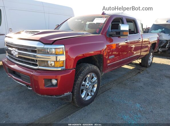 1GC1KXEY8JF204596 2018 CHEVROLET SILVERADO Red Front left