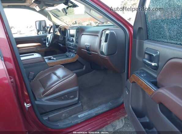 1GC1KXEY8JF204596 2018 CHEVROLET SILVERADO Red Front interior view