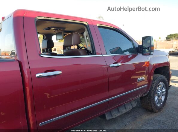 1GC1KXEY8JF204596 2018 CHEVROLET SILVERADO Red Rear interior view