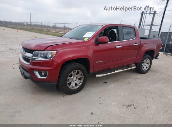 1GCGSCENXJ1281959 2018 CHEVROLET COLORADO Бордовый Передняя левая четверть
