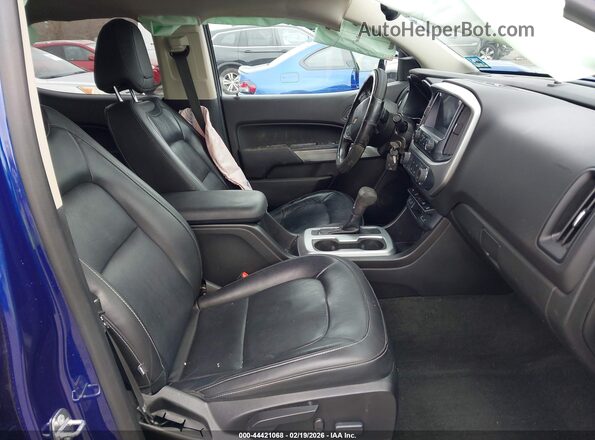 1GCGTCE35G1301684 2016 CHEVROLET COLORADO Blue Вид салону спереду