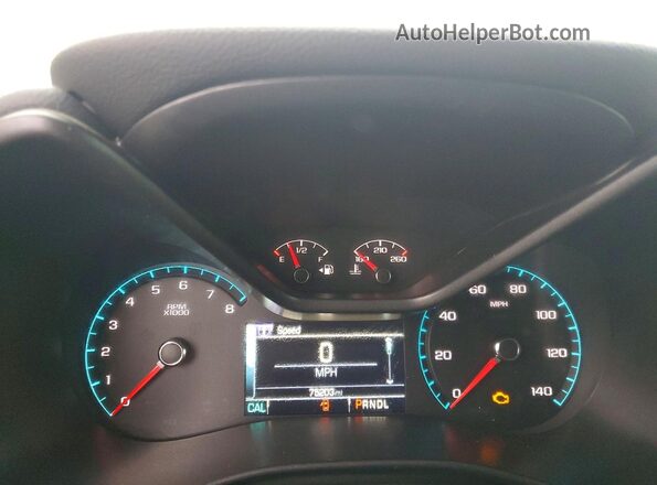 1GCGTDEN4H1165279 2017 CHEVROLET COLORADO White Vista del cuadro de instrumentos