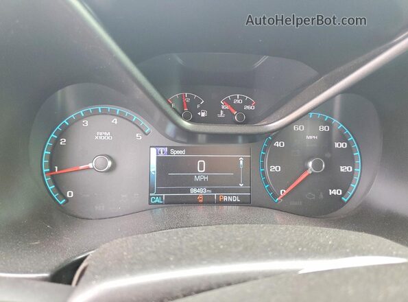 1GCPTCE18H1178432 2017 CHEVROLET COLORADO Black Vista del cuadro de instrumentos