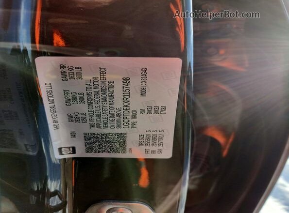 1GCPTDEKXR1157498 2024 CHEVROLET COLORADO Green Vista del compartimento del motor