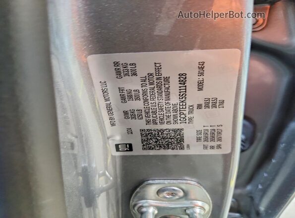 1GCPTEEK5S1114828 2025 CHEVROLET COLORADO Серый 