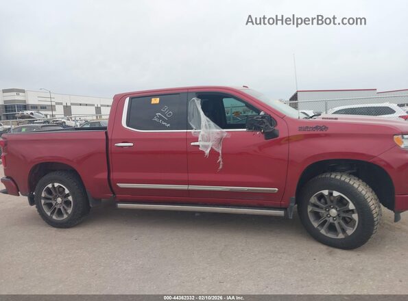 1GCUDJET2NZ507743 2022 CHEVROLET SILVERADO Red Vista del cuadro de instrumentos