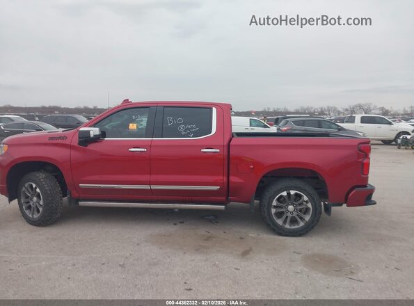 1GCUDJET2NZ507743 2022 CHEVROLET SILVERADO Red Vista interior trasera