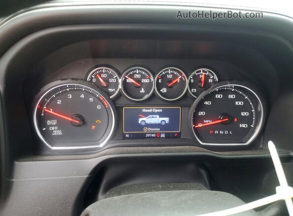 1GCUYGET8NZ213187 2022 CHEVROLET SILVERADO Silver Vista del cuadro de instrumentos