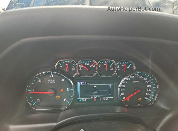 1GCVKREC7HZ169804 2017 CHEVROLET SILVERADO Черный Вид щитка приборов