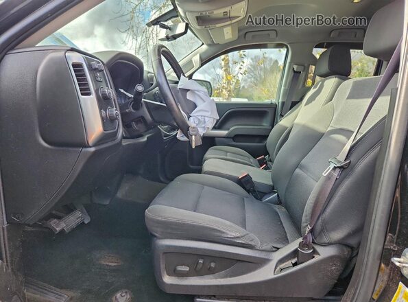 1GCVKREC7HZ169804 2017 CHEVROLET SILVERADO Черный Вид салона спереди
