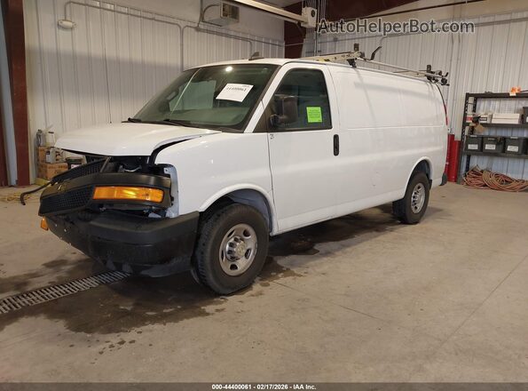1GCWGAFG3L1270046 2020 CHEVROLET EXPRESS White Առջևի ձախ երեք քառորդ տեսարան