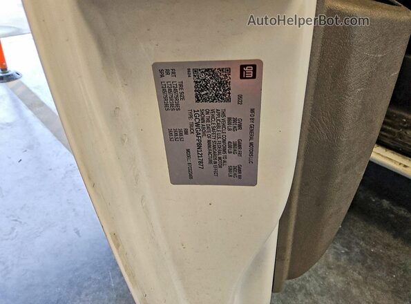 1GCWGAFP8N1217877 2022 CHEVROLET EXPRESS White VIN sticker view