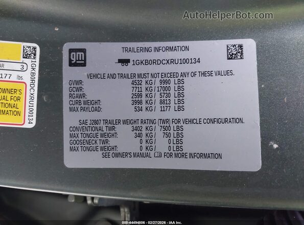 1GKB0RDCXRU100134 2024 GMC HUMMER EV SUV Бирюзовый Вид подкапотного пространства