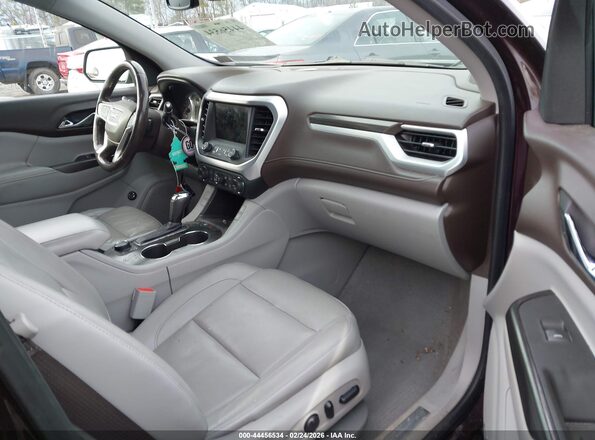 1GKKNNLS9JZ160741 2018 GMC ACADIA Maroon Widok wnętrza z przodu