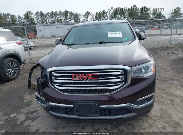 1GKKNNLS9JZ160741 2018 GMC ACADIA Maroon Widok zestawu wskaźników