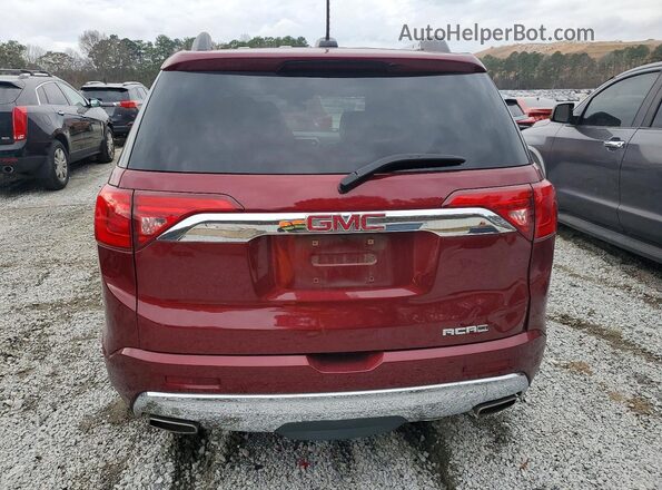 1GKKNPLS8JZ123613 2018 GMC ACADIA Burgundy Vista trasera