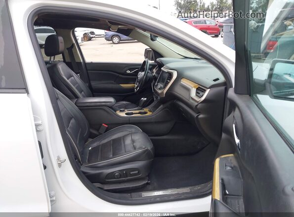 1GKKNPLSXJZ178371 2018 GMC ACADIA White Вид салону спереду