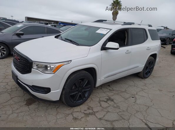 1GKKNPLSXJZ178371 2018 GMC ACADIA White Передня ліва чверть