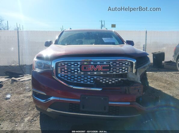 1GKKNXLS2HZ262260 2017 GMC ACADIA Red Սարքավորումների վահանակի տեսք