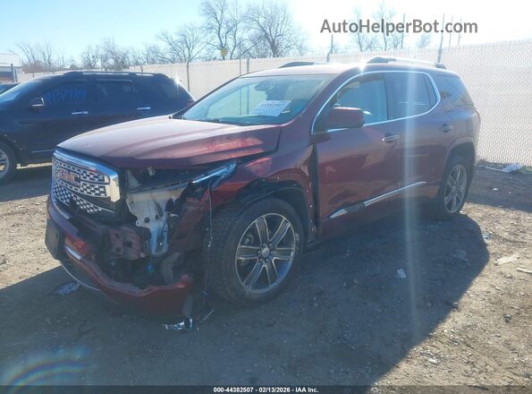 1GKKNXLS2HZ262260 2017 GMC ACADIA Red Առջևի ձախ երեք քառորդ տեսարան