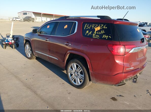 1GKKNXLS5HZ167272 2017 GMC ACADIA Maroon უკანა მარცხენა