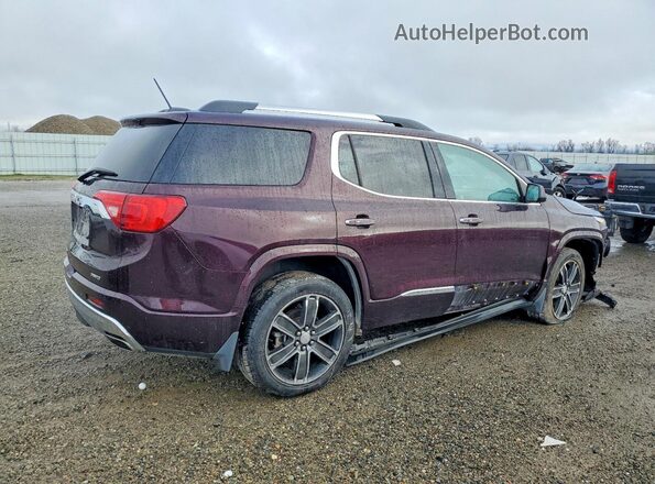 1GKKNXLS8JZ151458 2018 GMC ACADIA Maroon უკანა მარჯვენა