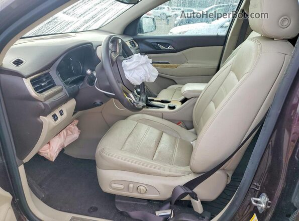 1GKKNXLS8JZ151458 2018 GMC ACADIA Maroon წინა სალონის ხედი
