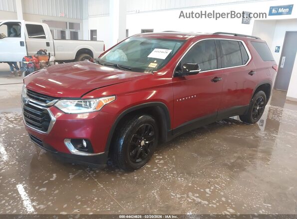 1GNERGKW4KJ274005 2019 CHEVROLET TRAVERSE Red Առջևի ձախ երեք քառորդ տեսարան