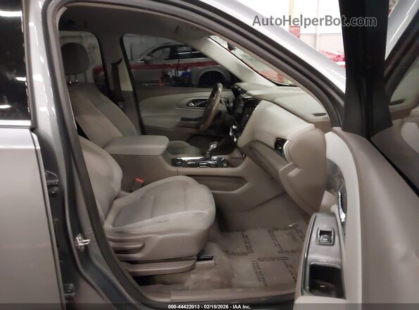 1GNERGKW5MJ169878 2021 CHEVROLET TRAVERSE Gray Front interior view
