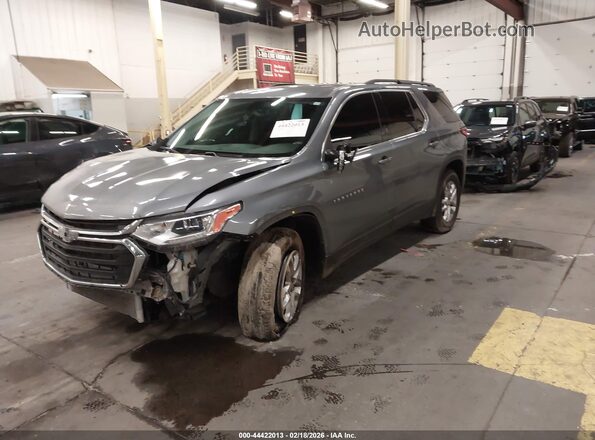 1GNERGKW5MJ169878 2021 CHEVROLET TRAVERSE Gray Front left