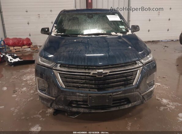 1GNEVFKW1NJ118577 2022 CHEVROLET TRAVERSE Blue Սարքավորումների վահանակի տեսք