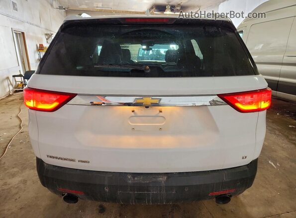 1GNEVGKW2KJ256792 2019 CHEVROLET TRAVERSE White Вид ззаду