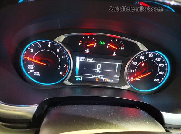 1GNEVGKW2KJ256792 2019 CHEVROLET TRAVERSE White Вид щитка приладів