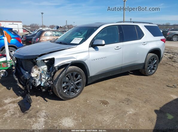 1GNEVJKW8LJ273563 2020 CHEVROLET TRAVERSE Серебряный Передняя левая четверть