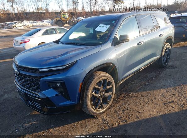 1GNEVLKSXRJ159159 2024 CHEVROLET TRAVERSE Blue წინა მარცხენა ხედი სამი მეოთხედიდან
