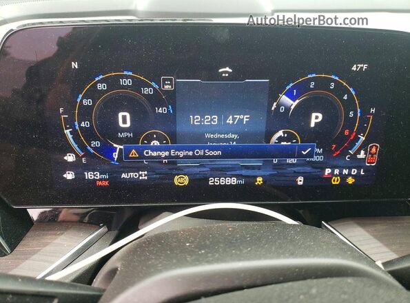 1GNS6PRD3SR283618 2025 CHEVROLET TAHOE Gray Widok zestawu wskaźników