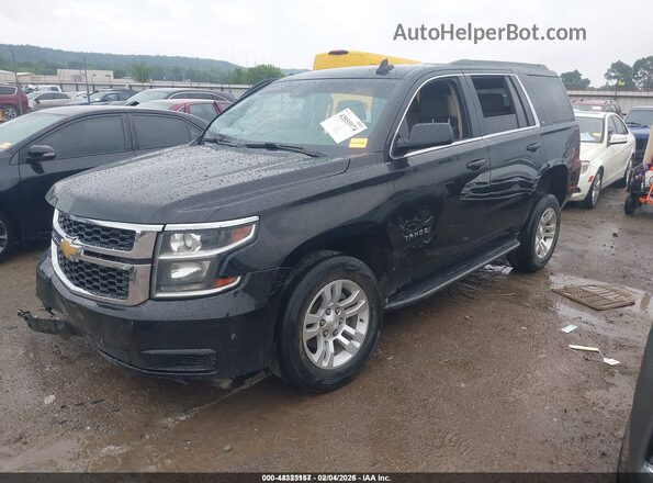 1GNSCAKC8GR247759 2016 CHEVROLET TAHOE Black Առջևի ձախ երեք քառորդ տեսարան