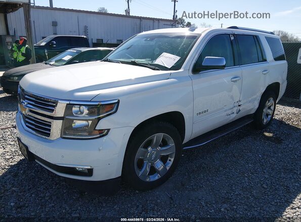 1GNSCCKC9HR112223 2017 CHEVROLET TAHOE White წინა მარცხენა ხედი სამი მეოთხედიდან