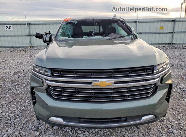 1GNSCCKDXPR195555 2023 CHEVROLET SUBURBAN Green Դիմացի տեսք