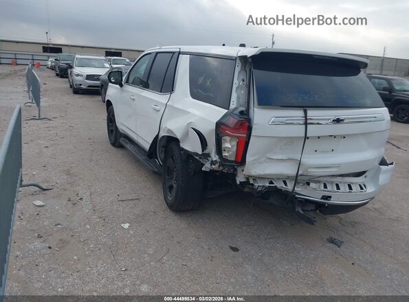 1GNSCLED3NR129244 2022 CHEVROLET TAHOE Белый Задняя левая четверть