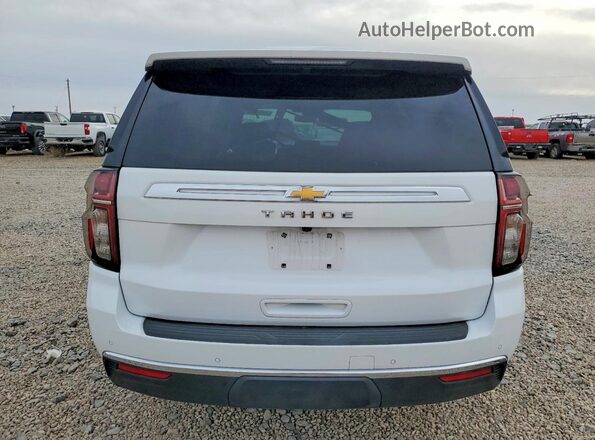1GNSCMKD6MR268387 2021 CHEVROLET TAHOE Белый Вид сзади