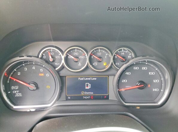 1GNSCMKD6MR268387 2021 CHEVROLET TAHOE Белый Вид щитка приборов
