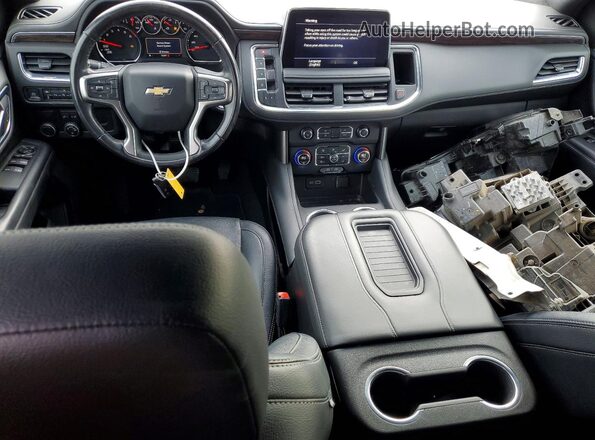 1GNSCMKD6MR268387 2021 CHEVROLET TAHOE Белый Вид панели приборов