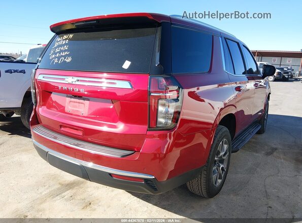 1GNSCMKDXRR168347 2024 CHEVROLET TAHOE Red Rear right