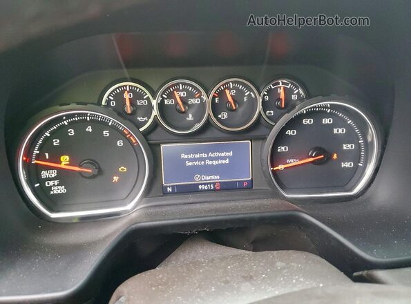 1GNSCNKD5MR356160 2021 CHEVROLET TAHOE Gray Вид щитка приладів