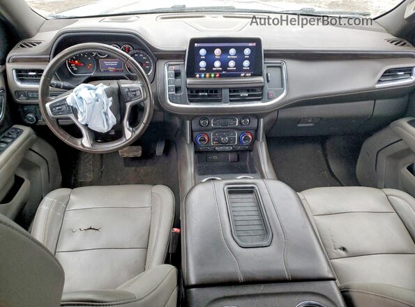 1GNSCNKD5MR356160 2021 CHEVROLET TAHOE Gray Вид панелі приладів